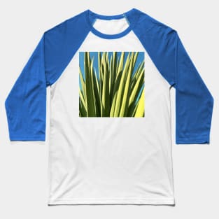Tropical Palm Plant Leaves Photo Baseball T-Shirt